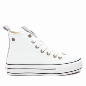 Runner's Choice Women's Casual High Top Sneakers In White