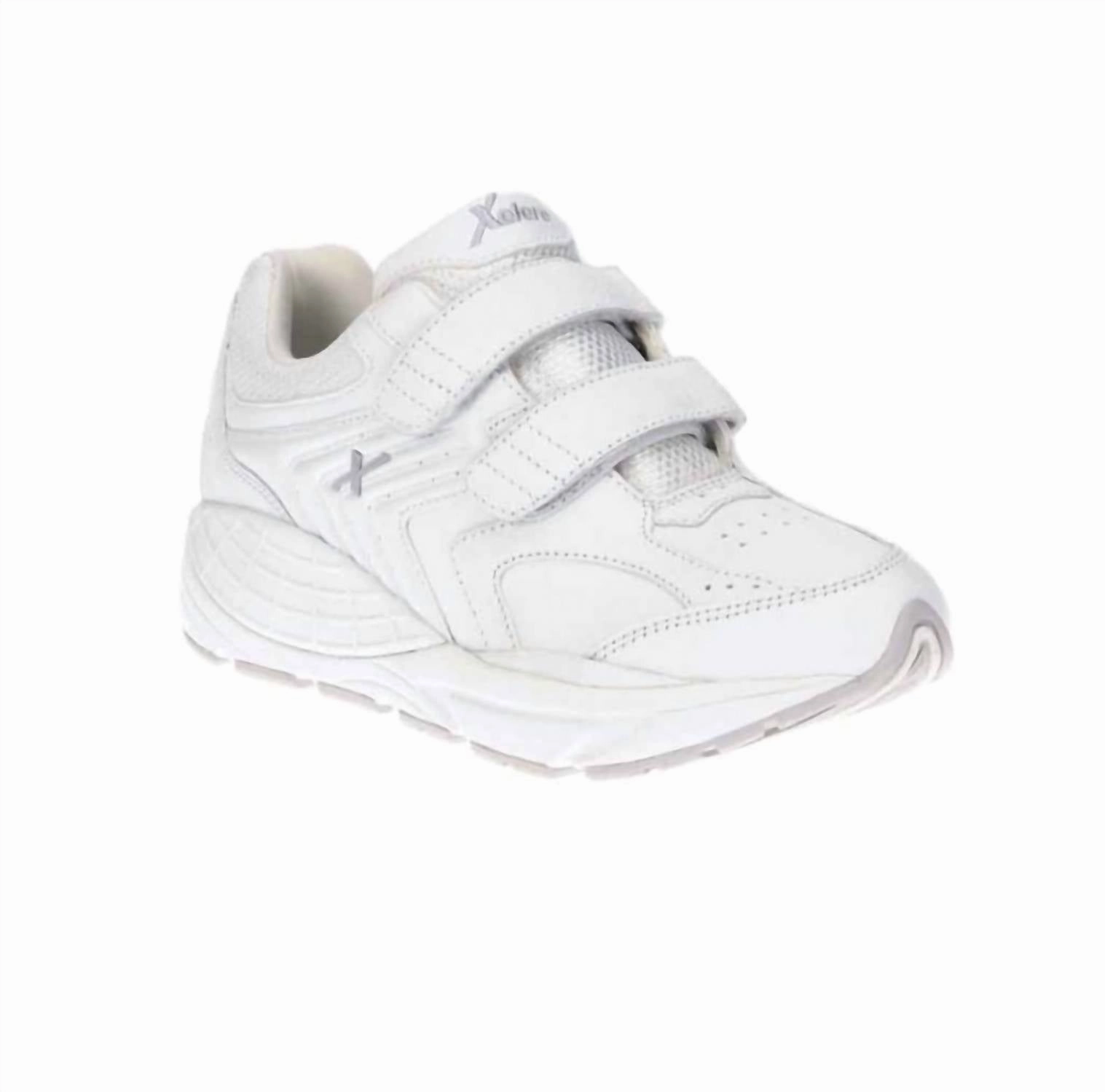 Women's Matrix Strap Shoes In White/light Grey Abrasion resistant