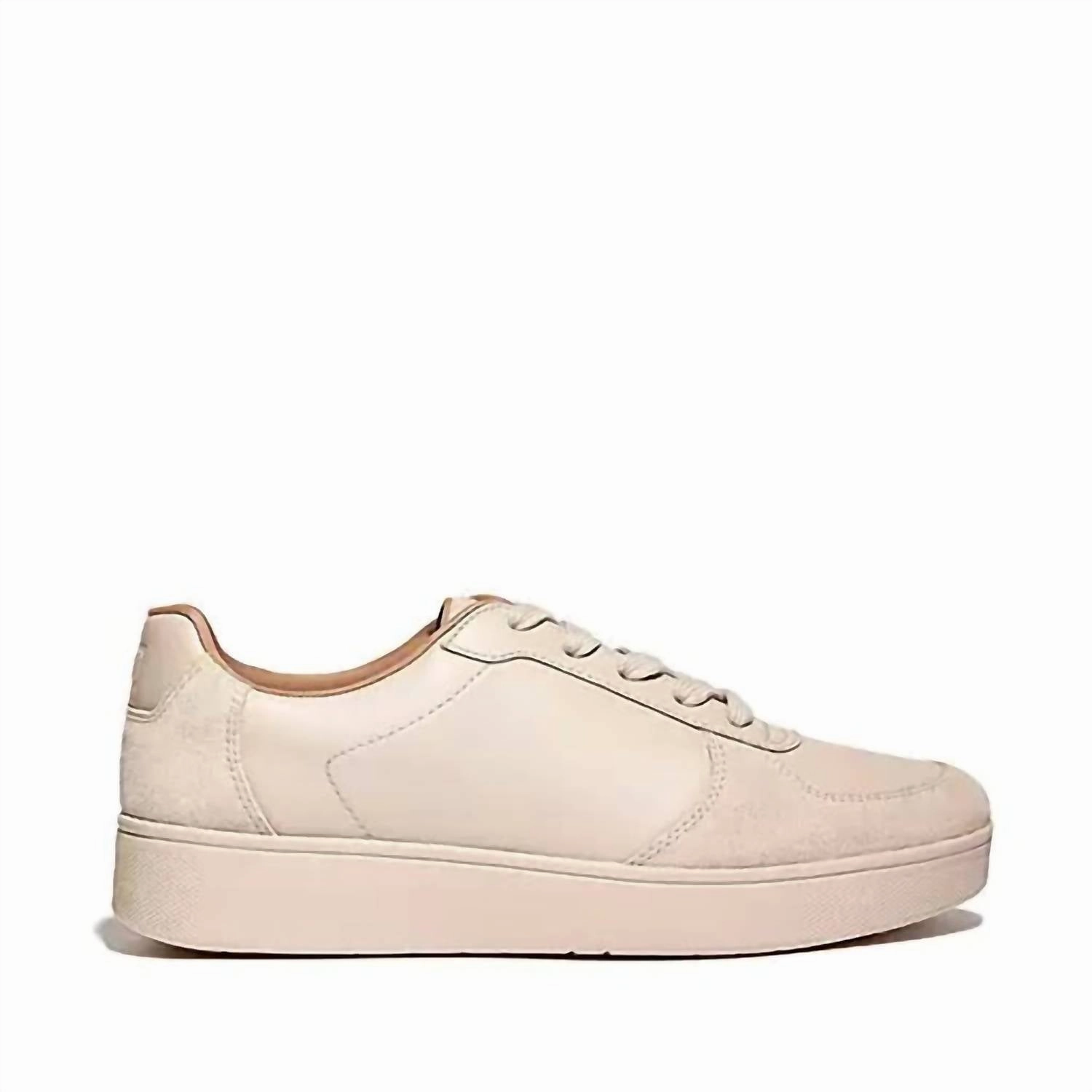 Women's Rally Leather/suede Panel Sneaker In Stone Beige Loafers style Tear Resistant Fabric