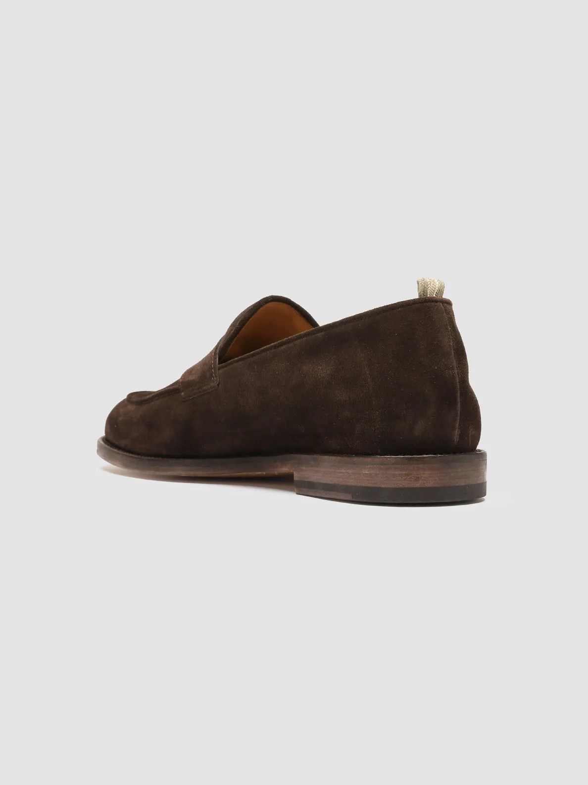 OPERA 001 - Dark Brown Suede Penny Loafers Long Way