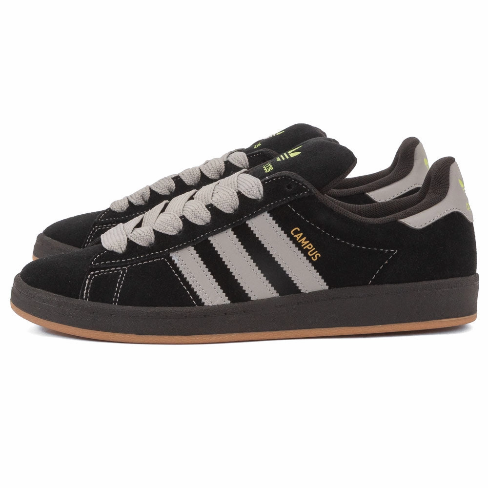 Adidas - Campus 90s ADV (Core Black / Grey Two / Gold Metallic) running in a sound area shoes webbing - strap shoes