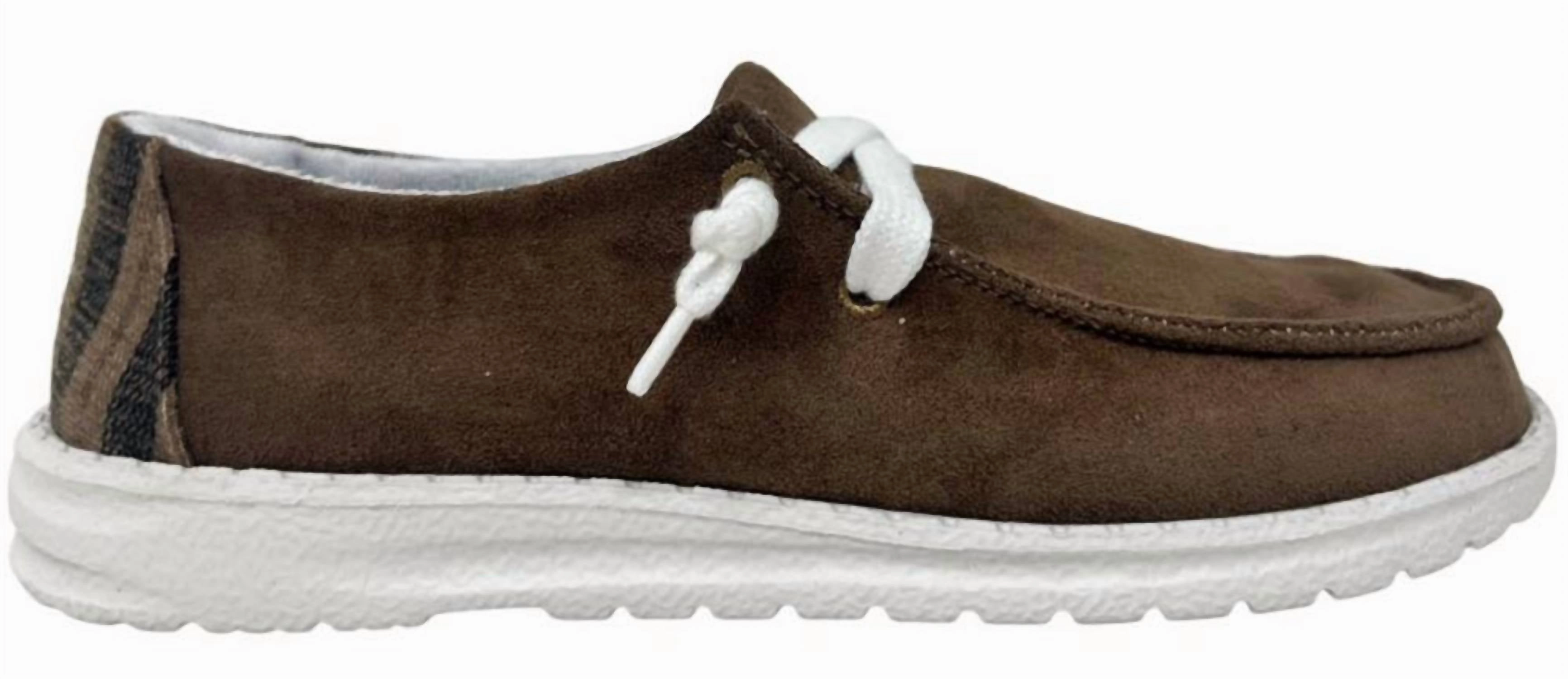 Women's Poppy Suede Casual Shoe In Tan Grip Texture Good resilience