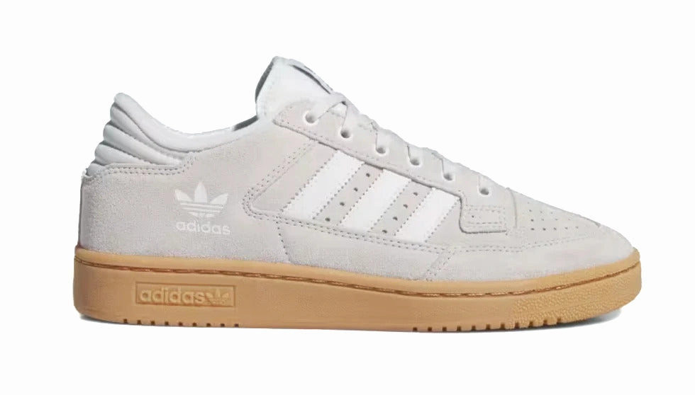 Adidas - Centennial 85 Low ADV (Crystal White/Cloud White/Gum) rhinestone - decorated running shoes Engineered Midsole