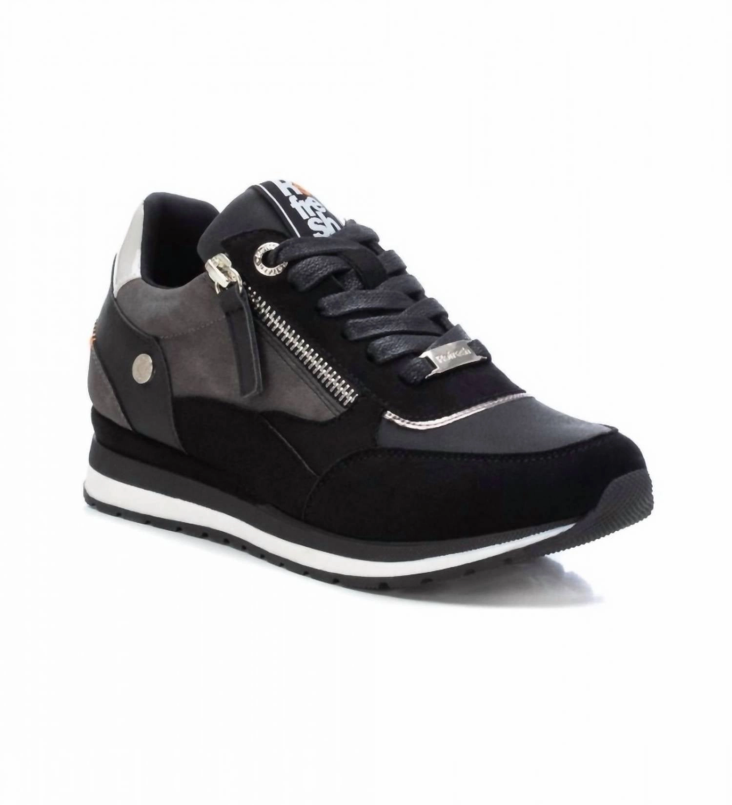 High Top Quick Lace System Women's Suede Sneakers In Black