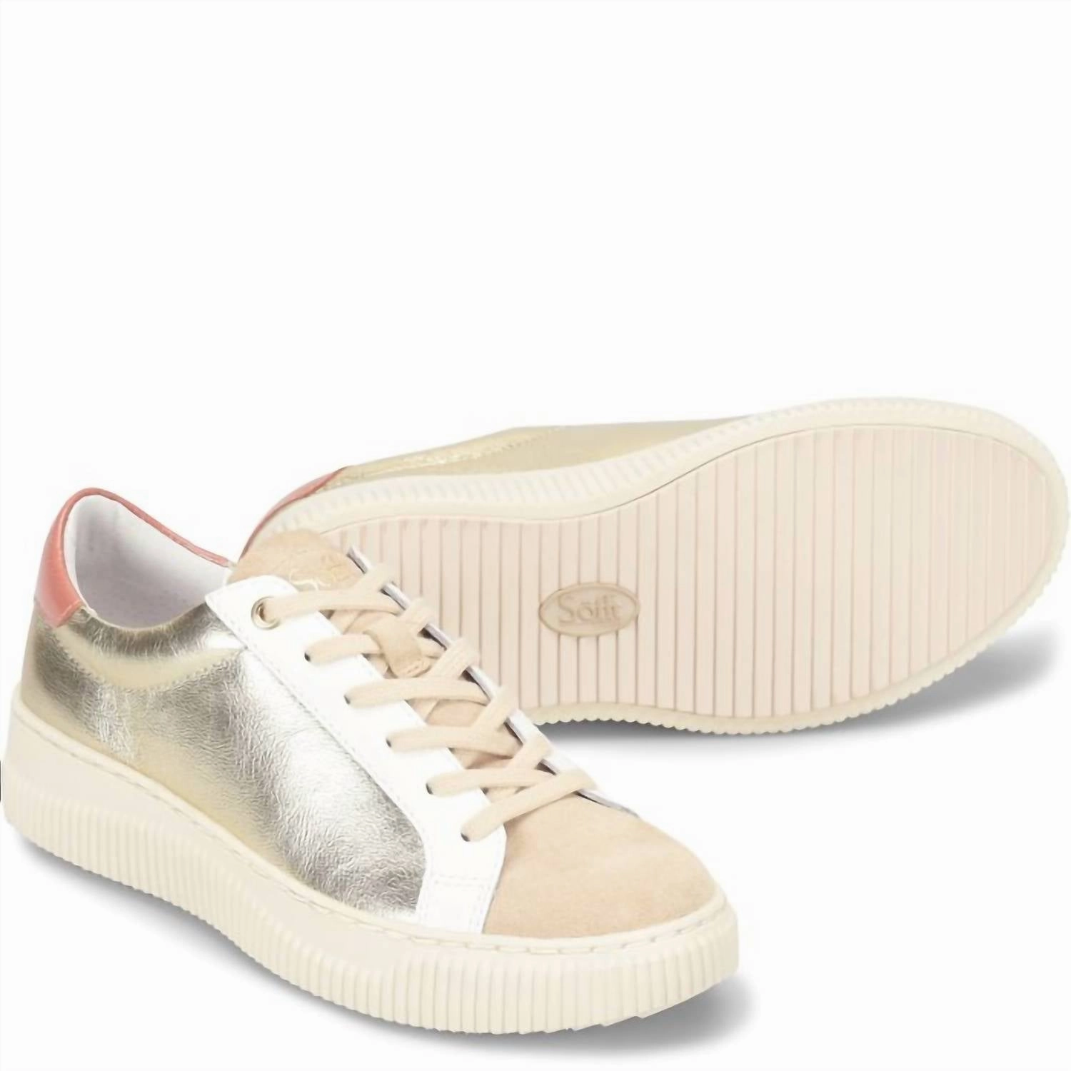 TPU Midsole Fianna Sneaker In Platino/biscotti