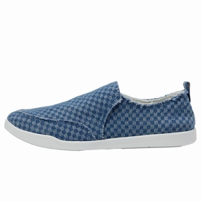 Adaptive Lacing Harness Balance Focus Vionic Malibu Slip-On Checkered Denim  H7699FG409 Women's