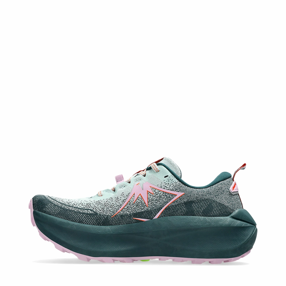 All Day Use Asics Women's Trabuco 4 Sneaker in Cold Moss/Nova Orange