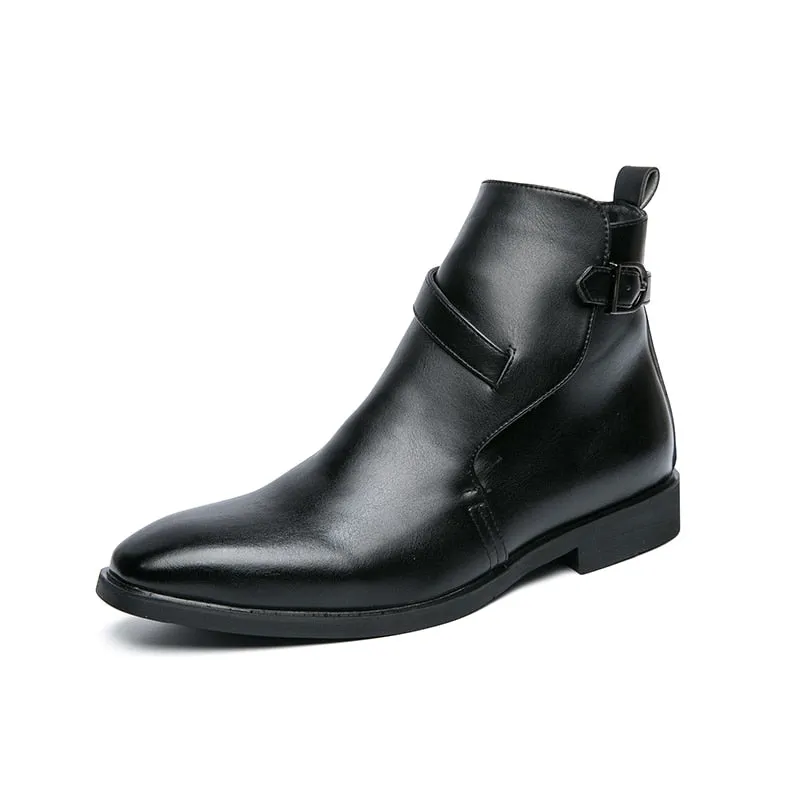 Workplace Balance La Officina - Monk-Strap Detail Ankle Boots - Leather Boots For Men
