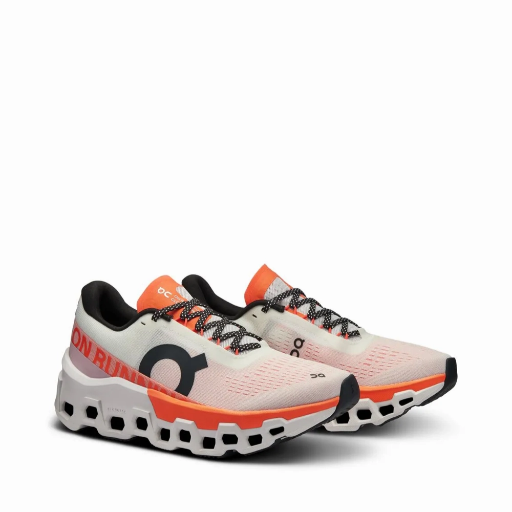 Cozy Motion Coach Step On Women's Cloudmonster 2 Sneaker in Undyed/Flame