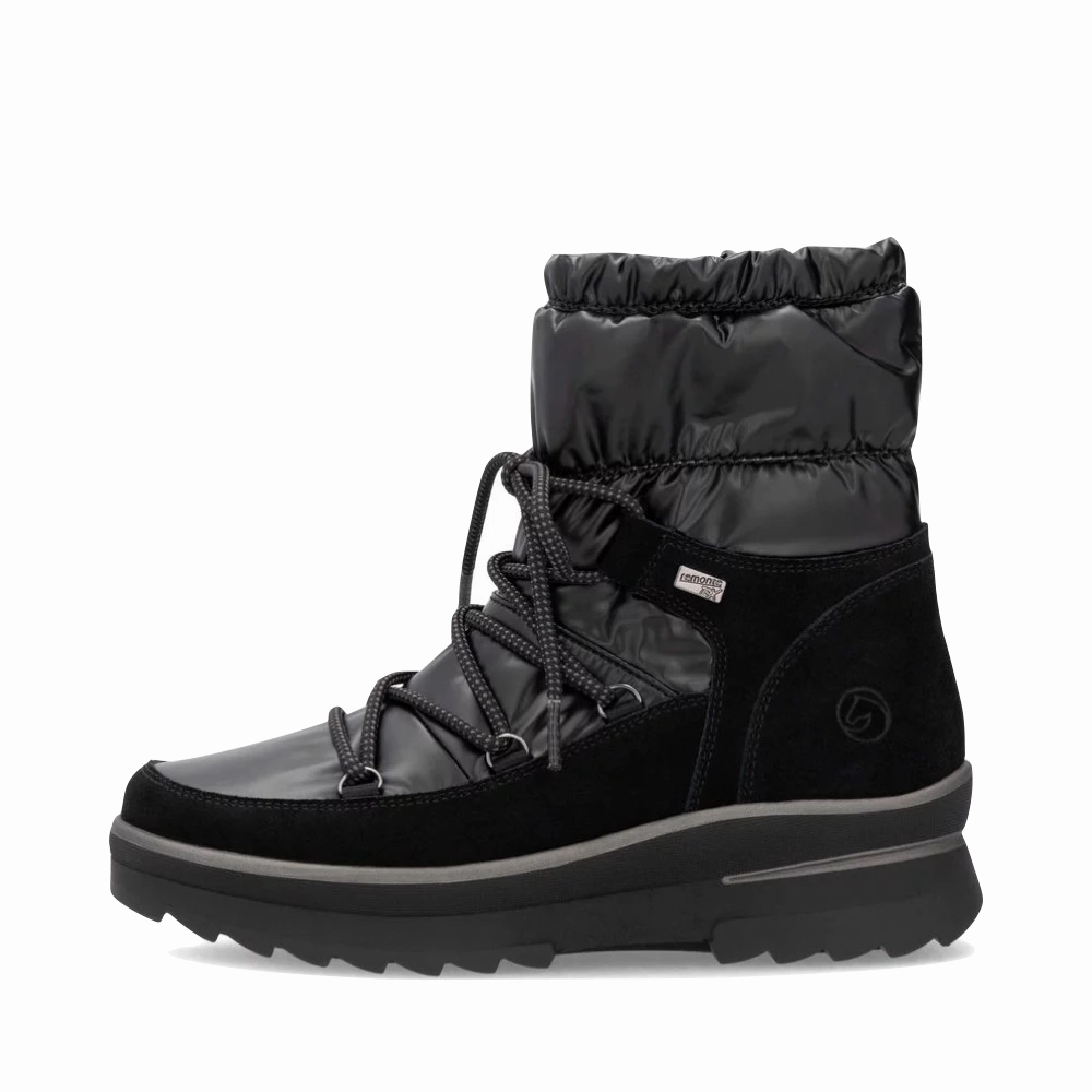Remote Women's Lelisha 70 Puffer Waterproof Boot in Black Chill Time