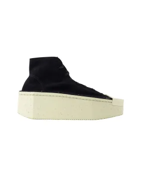 Busy Ready Everyday Favorite Renga Hi Sneakers - Y-3 - Leather - Black/White