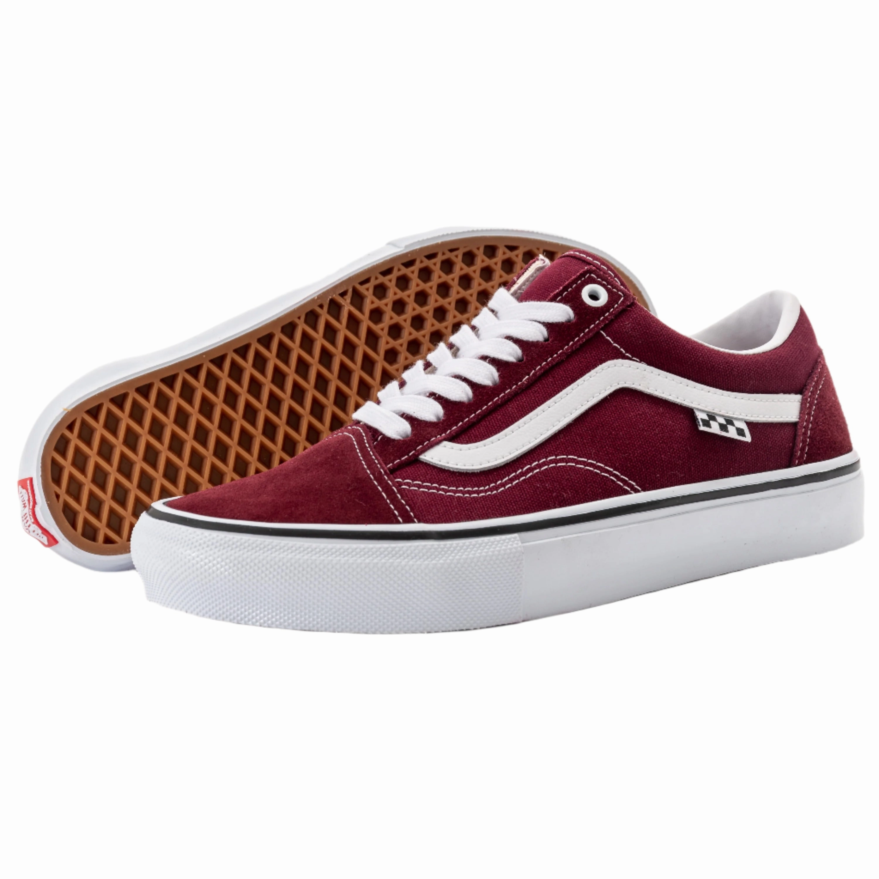 Vans - Skate Old Skool (Port/True White) *SALE adjustable - fit shoes