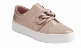 Women's Layant Leather Sneakers In Pale Pink Comfort toe Midfoot Stability