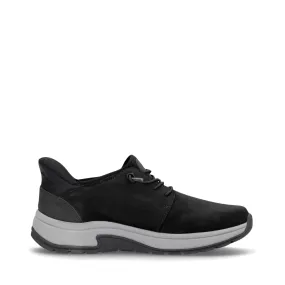 Skip Hike Rieker Men's Bruce 50 Elastic Lace Shoe in Black