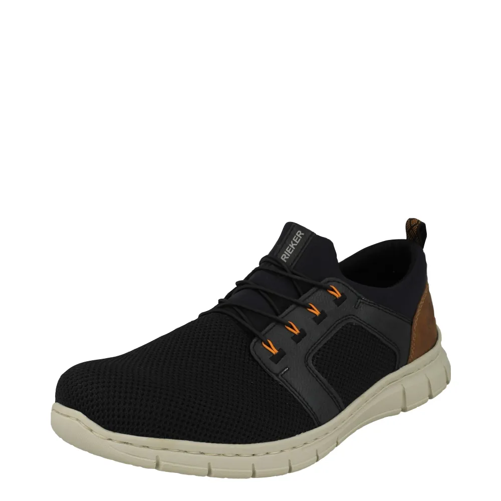 Adjustable Fit System Adaptive Lacing Rieker Men's Timo 96 Bungee Lace Slip On Sneaker in Blue