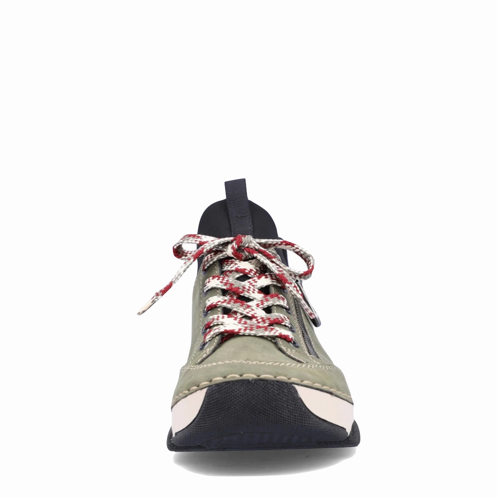 Antistatic Rieker Women's Angela 73 Lace Slip On in Olive