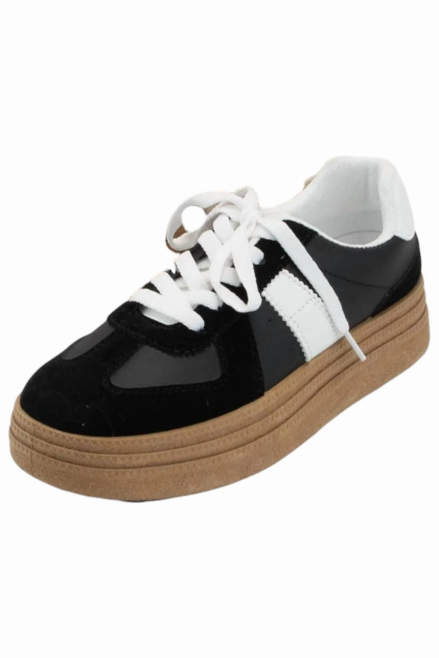 Women's Galvin Platform Sneakers In Black/white Ventilated Mesh Waterproof Seams