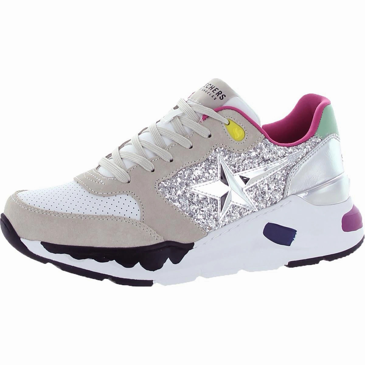 Rovina-Star Shoeters Womens Suede Metallic Fashion Sneakers Energy Cell Casual Support