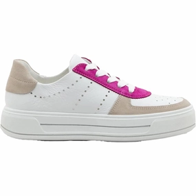 Full Grip Women's Calgary Sneakers In Shell/cream/pink