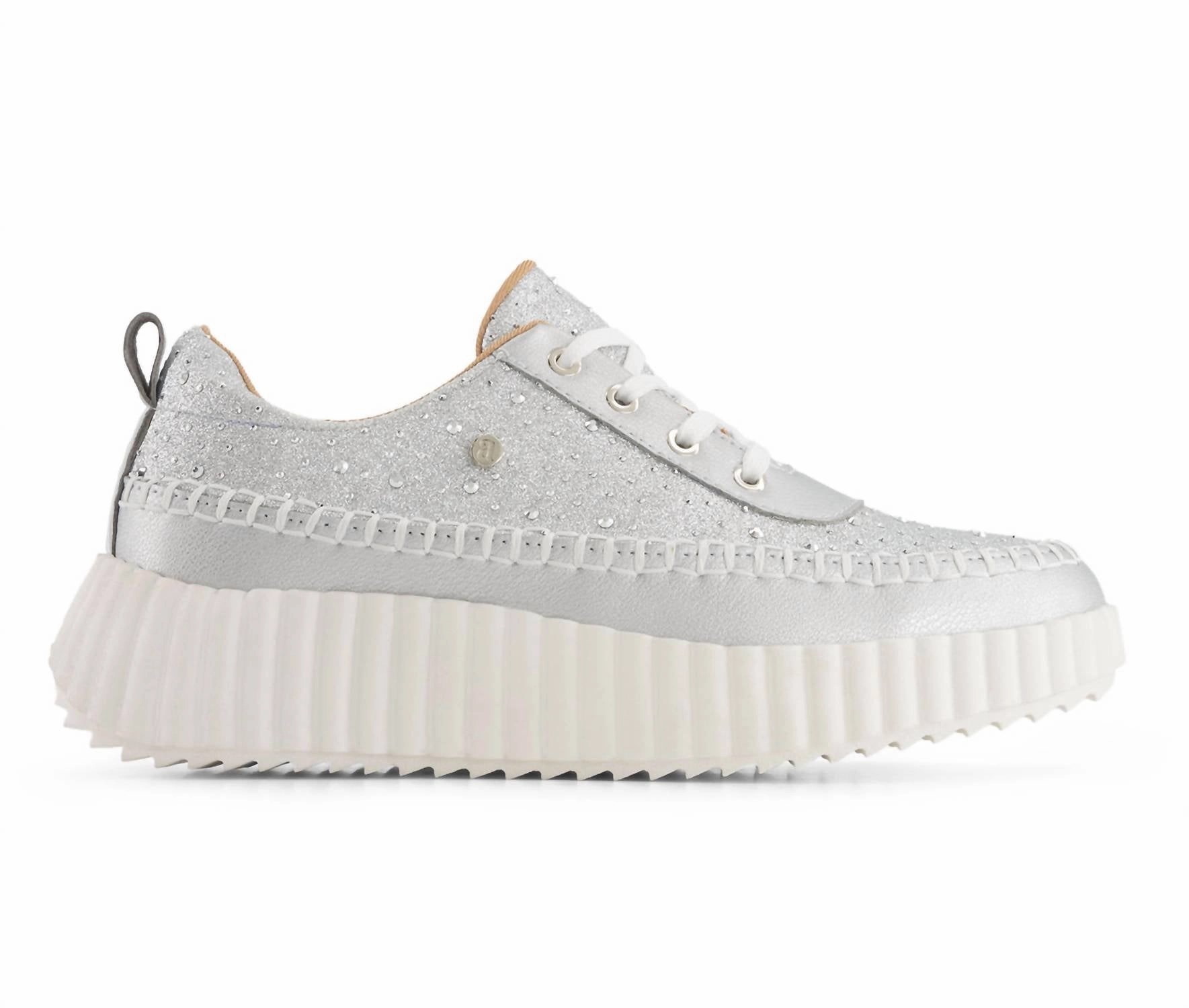 Motion Contour Step Relief Women's Platform Casual Sneakers In Silver