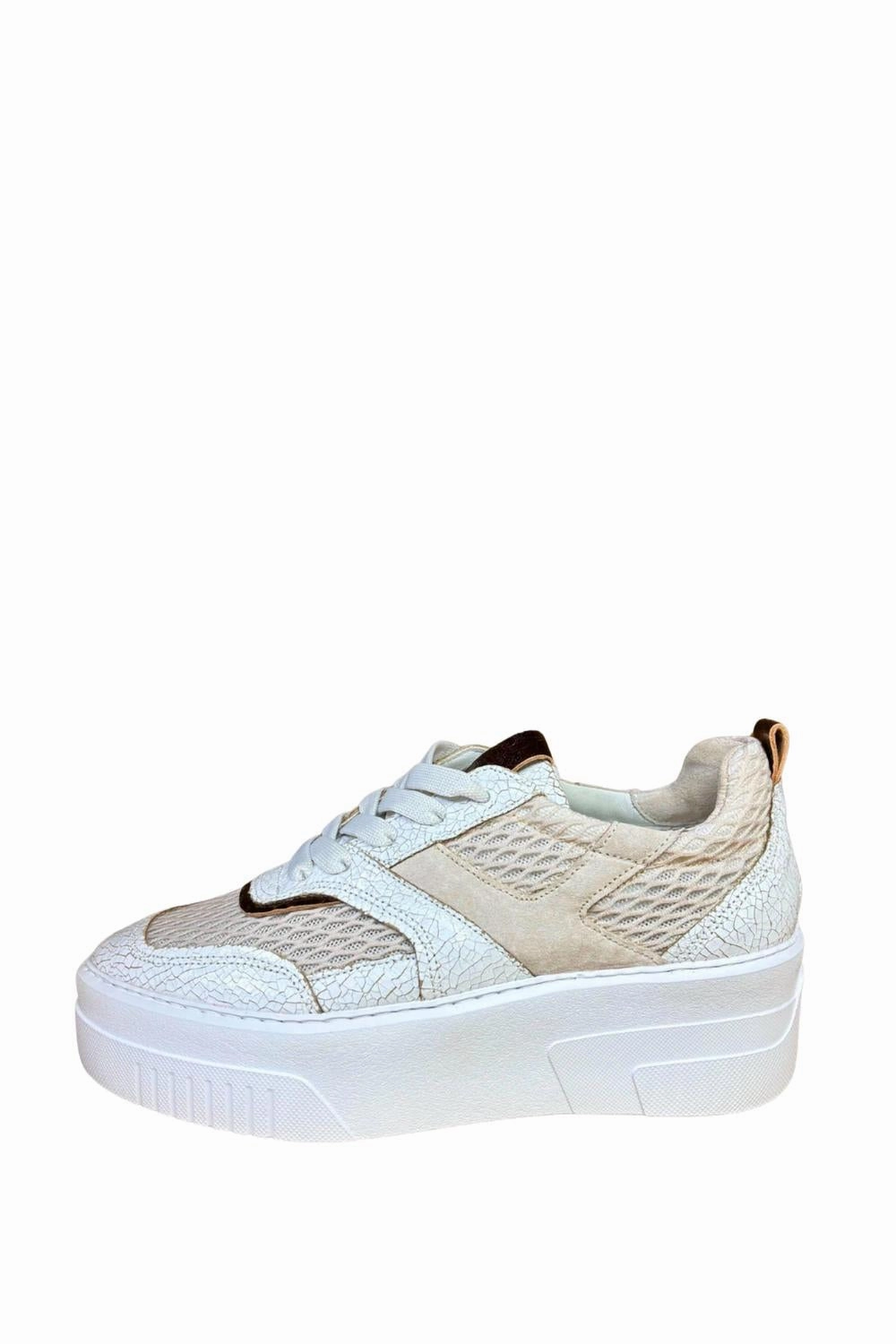 Cool Mesh Women's Bibi Sneakers In Tan/white