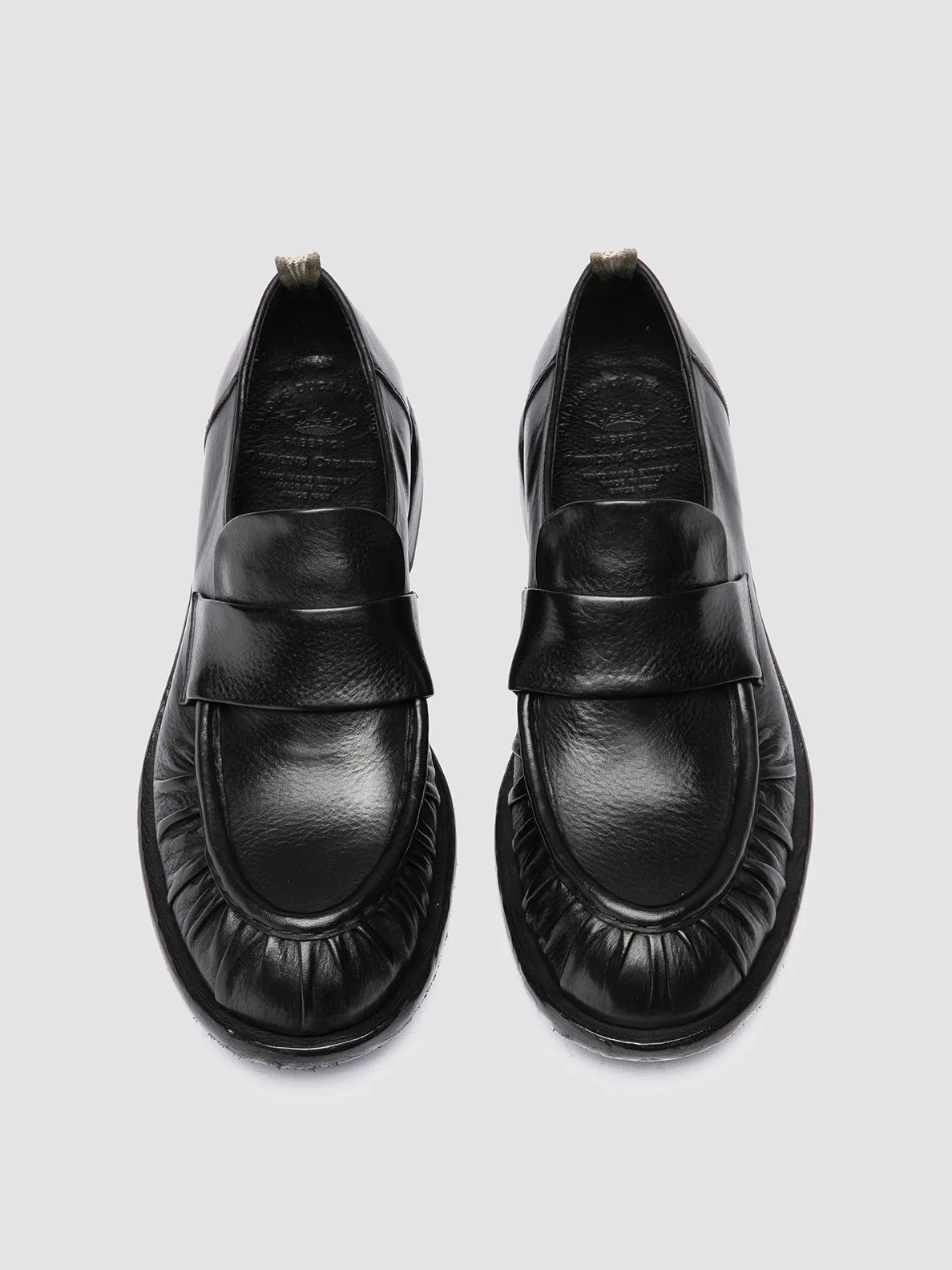 Daily Guard RUGGED 009 - Black Leather Penny Loafers