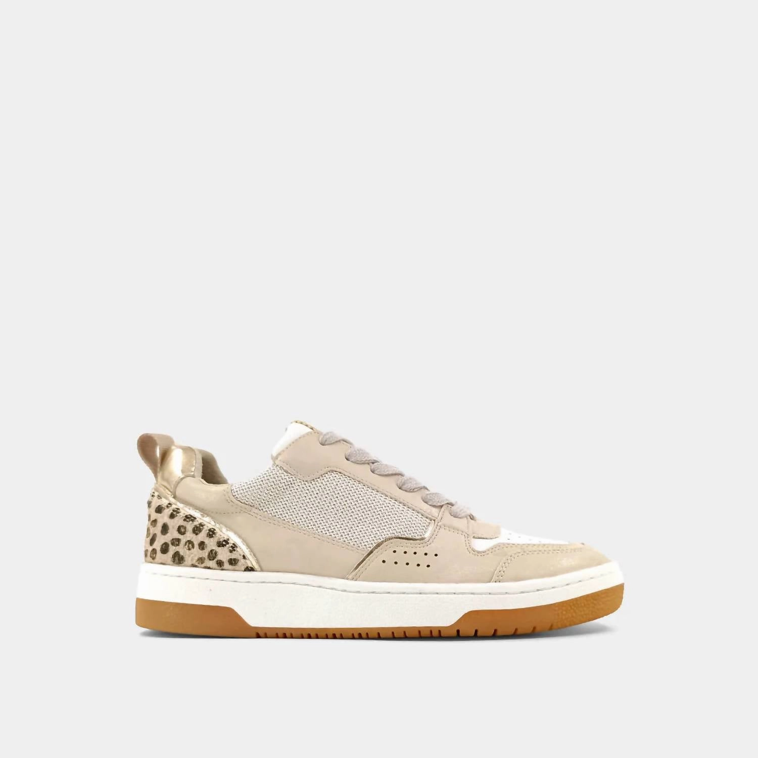Romi Sneaker In Gold Cheetah Peak Comfort