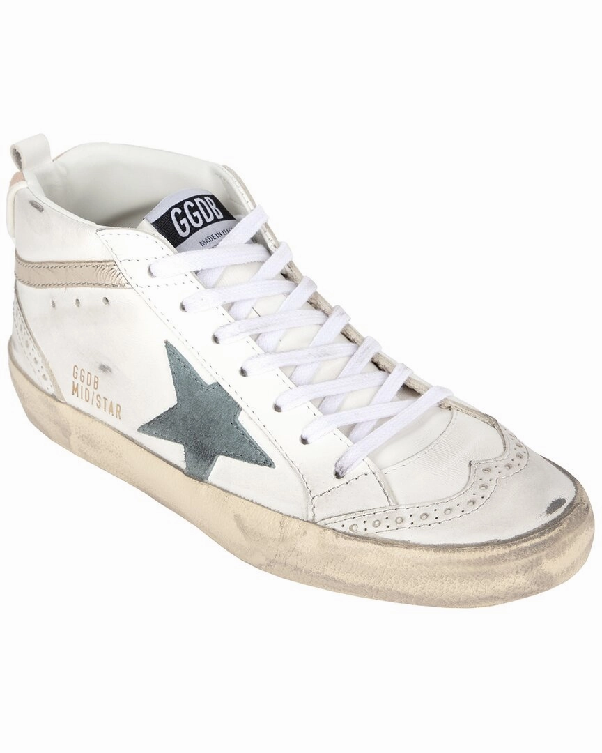 Thermoplastic Heel Support Urban Flex Golden Goose Mid Star Leather Sneaker