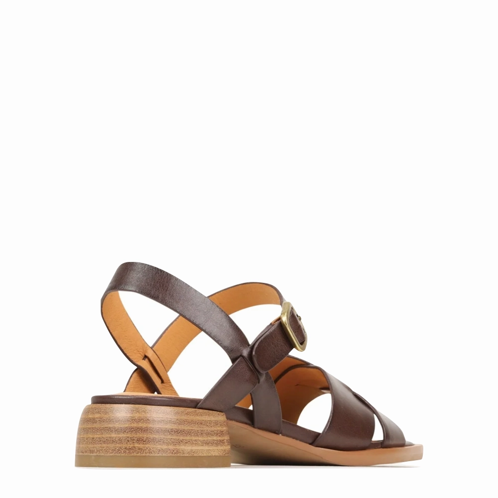 EOS Women's Tega Heeled Sandal in Chestnut Breathable Outdoor Wear