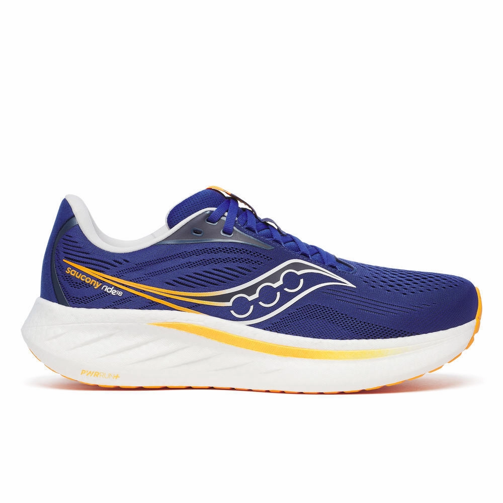running for family bonding Saucony Men's Ride 18 Running Shoe S21000