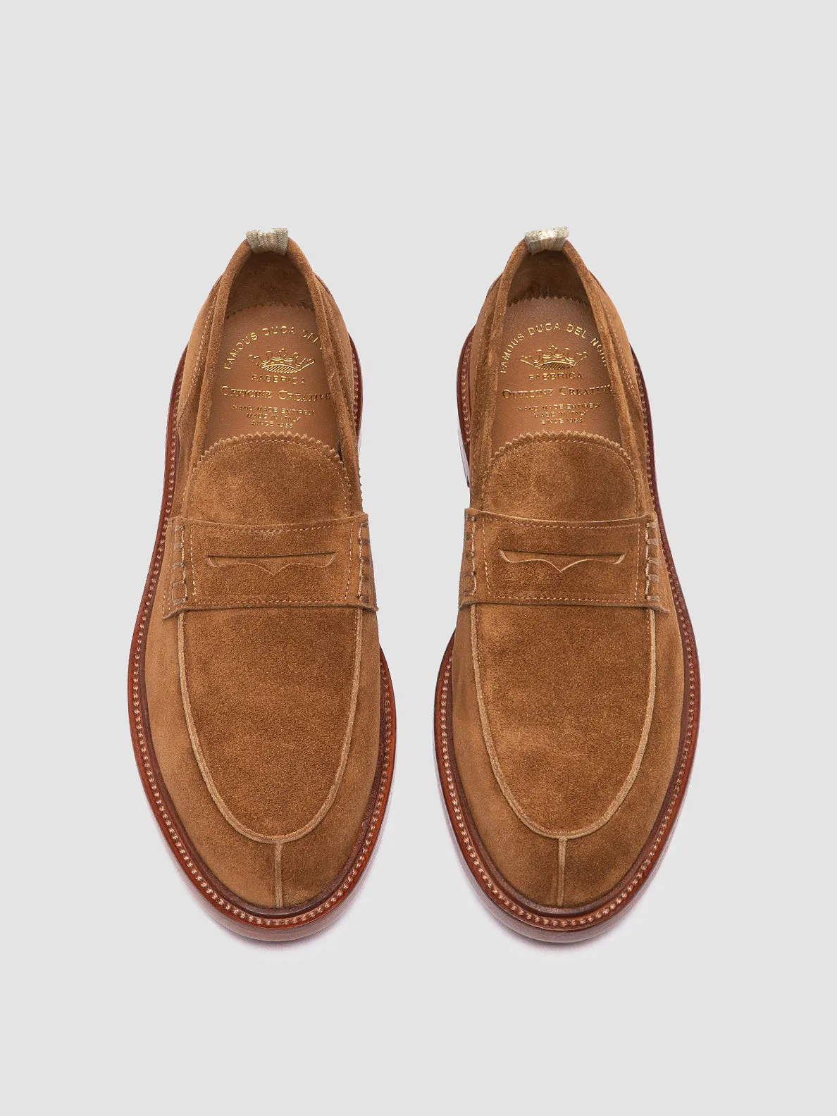 SAX 001 - Brown Suede Penny Loafers Networking