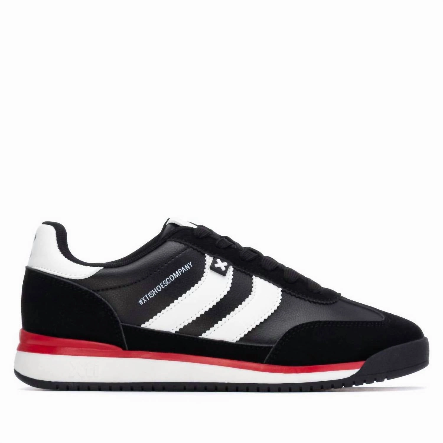 Molded Heel Cushion Women's 144587 Round Toe Sneakers In Black