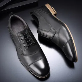 the Albrese -  Men's  Captoe Leather Dress Shoes City Walks
