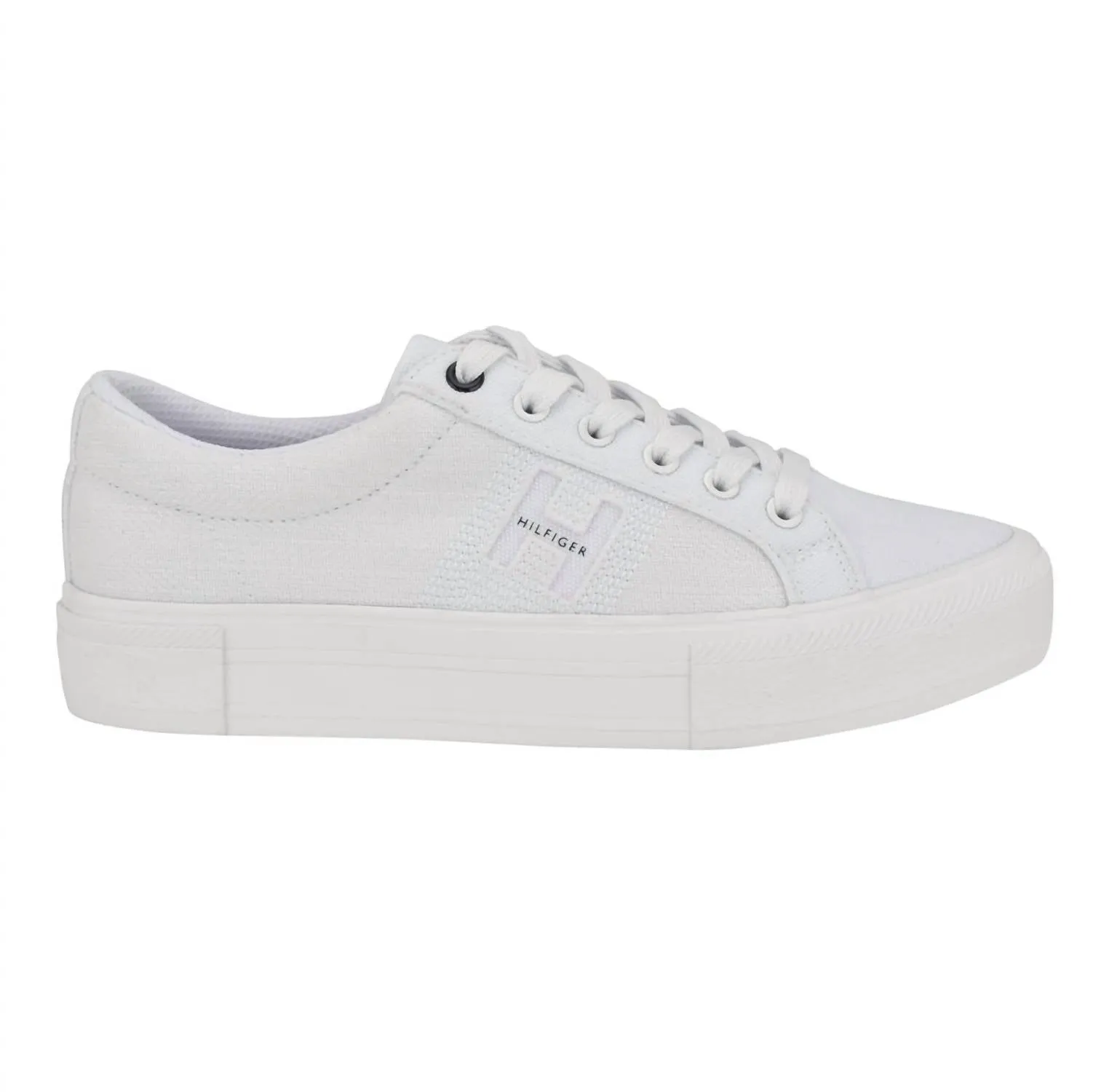 Women's Aconia Sneaker In White Comfortable Flex Water Resistant Weave