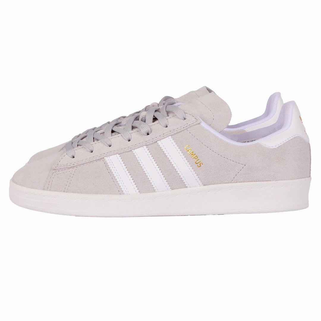 Hyperbolic Lacing Configuration Adidas - Campus ADV (Grey Two / Cloud White / Gold Metallic)