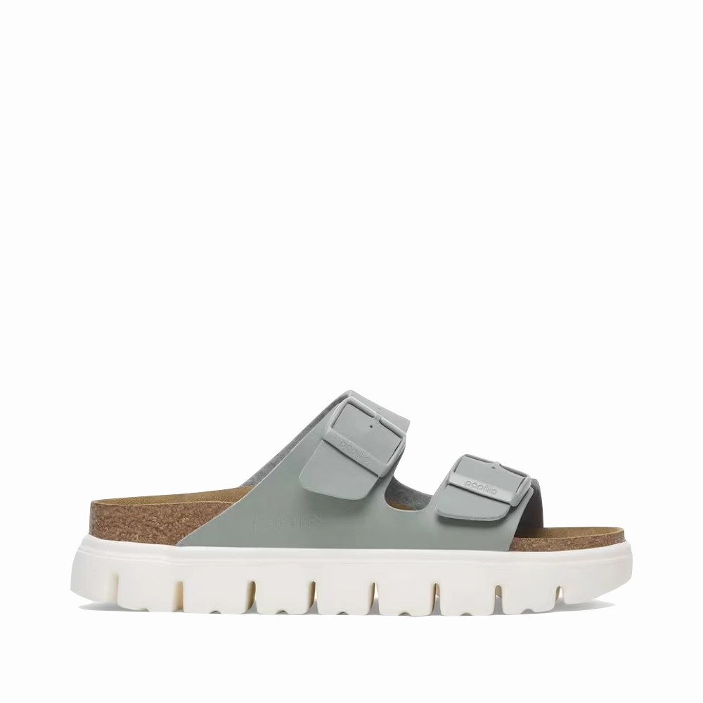 Style Match Birkenstock Women's Arizona Chunky Birko-Flor Sandal in Pure Sage