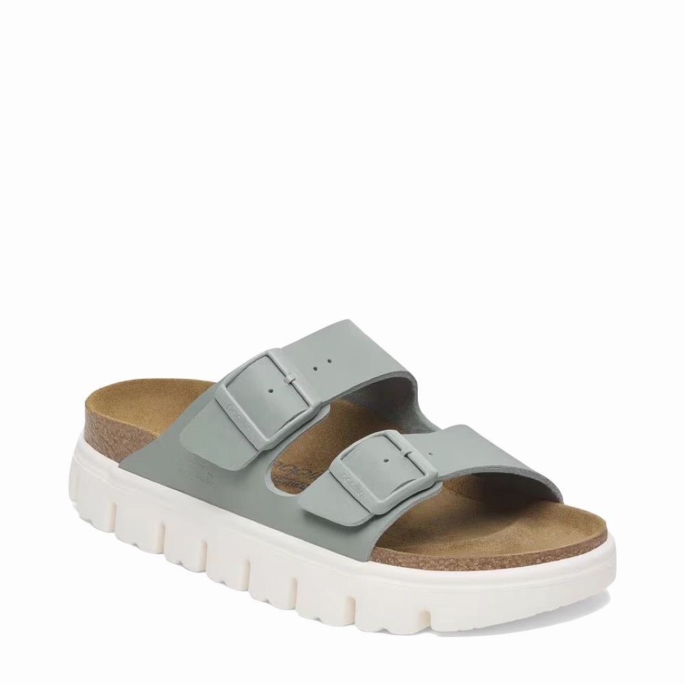 Birkenstock Women's Arizona Chunky Birko-Flor Sandal in Pure Sage Cold Jog Active Mode