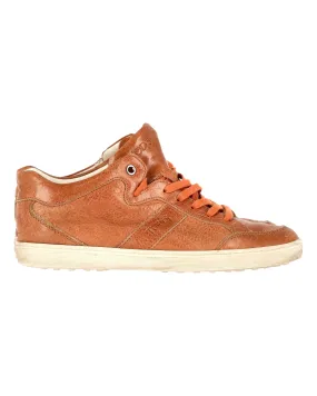 Tod's Low Top Sneakers in Brown Leather Responsive Choice