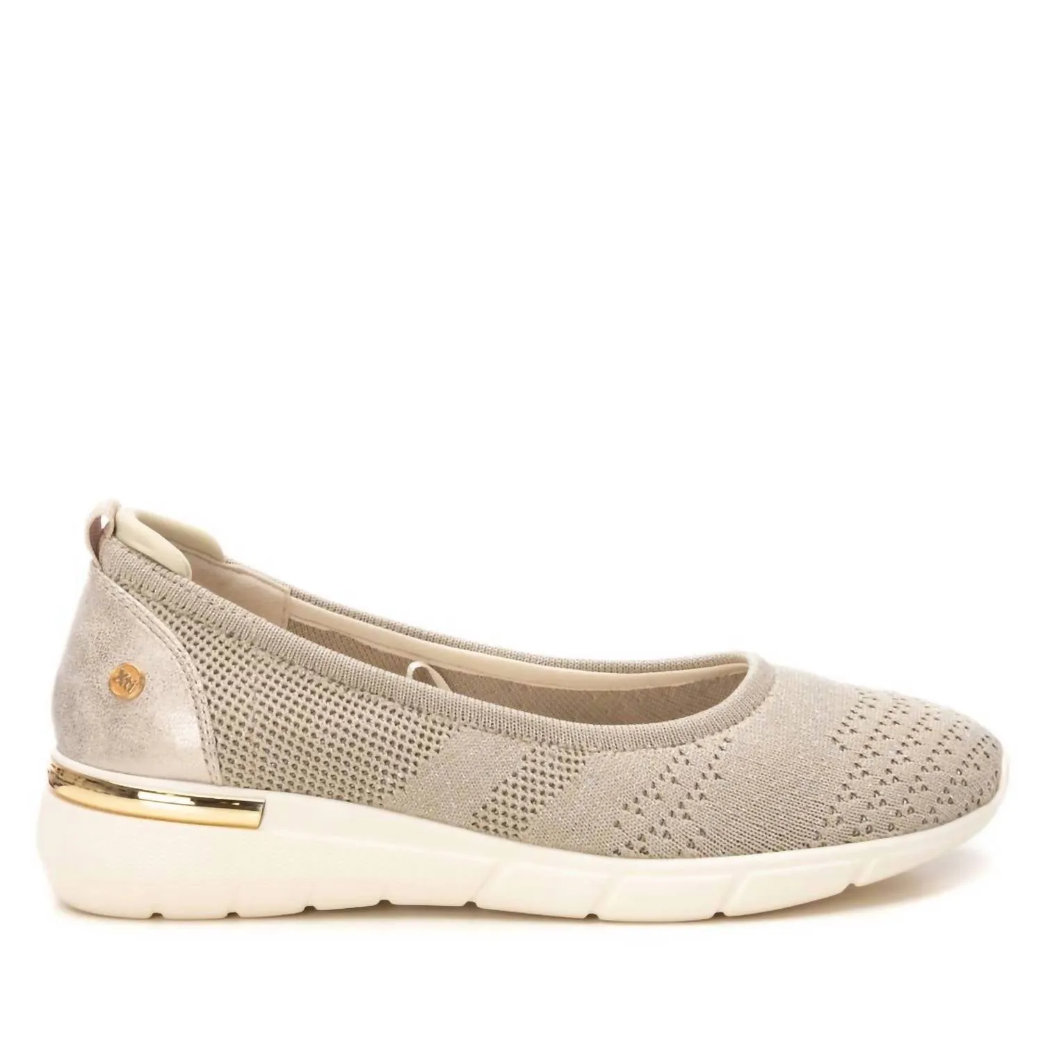 Anti   Bacterial Women's Women's Flats Ballerinas Sneakers In Gold