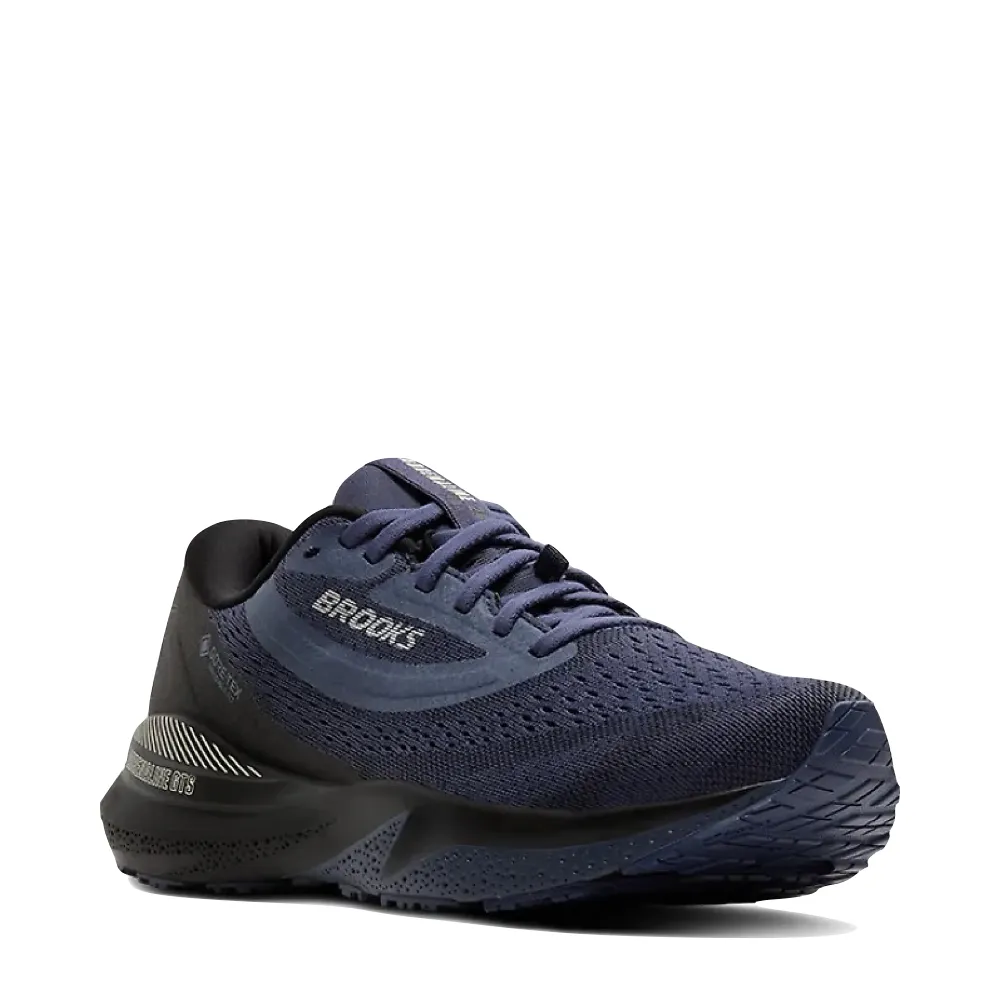 Anti Fatigue Midsole Brooks Men's Adrenaline GTS 24 GTX Waterproof Sneaker in Black/Nightshadow/Coconut