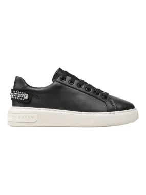 Bally Malya 6236583 Women's Black Calf Plain Sneakers Style Play Grip Focus