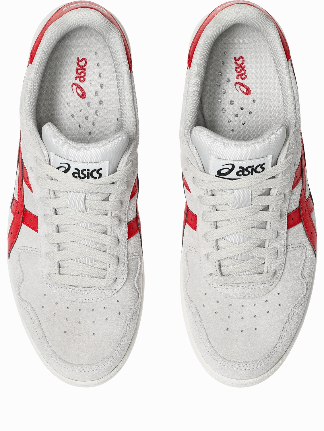 Asics - Japan Pro (Cloud Grey/Classic Red) Flexible Outsole Construction