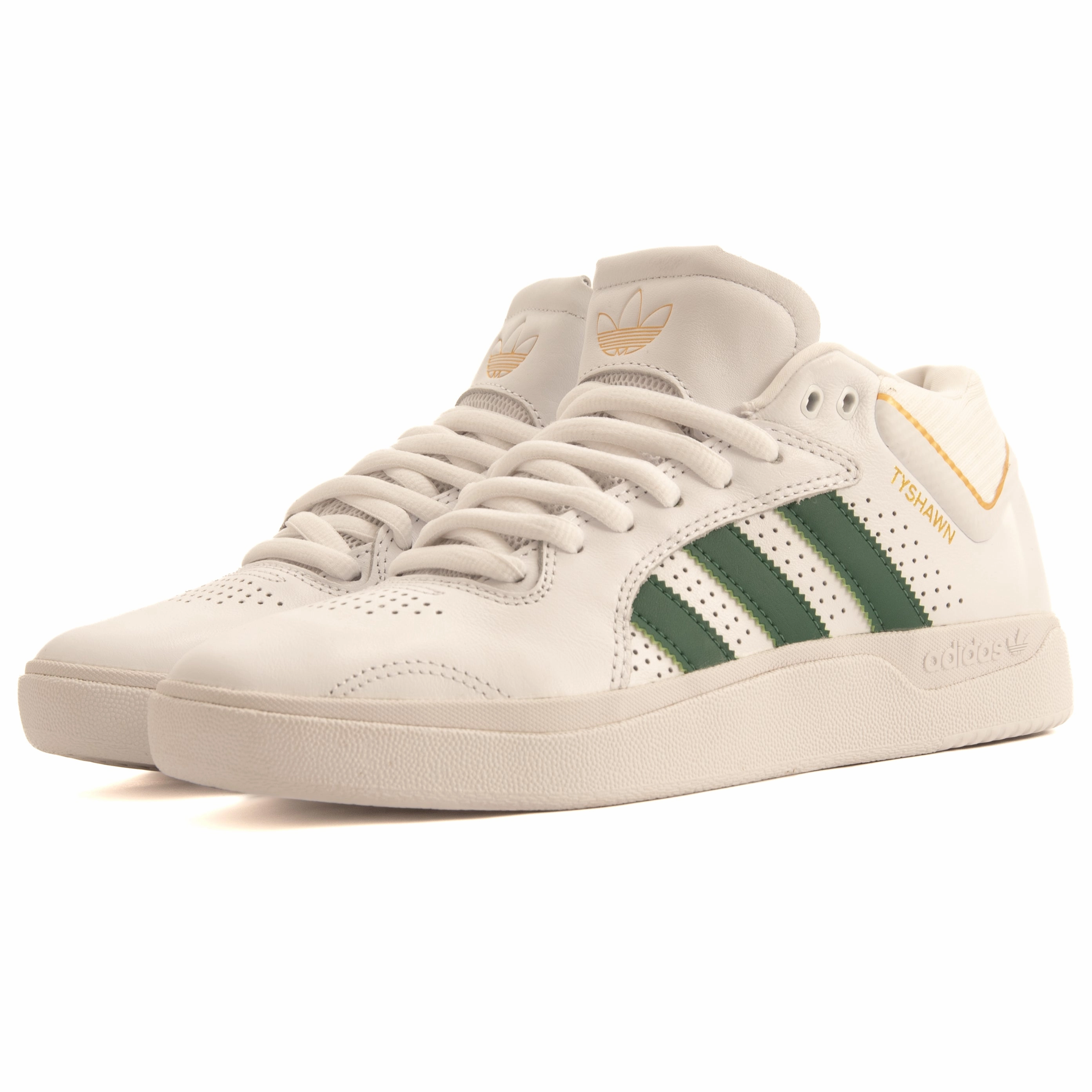 Adidas - Tyshawn (White/Dark Green/Blue Bird) luxury - feel Hyper Breathable Knit