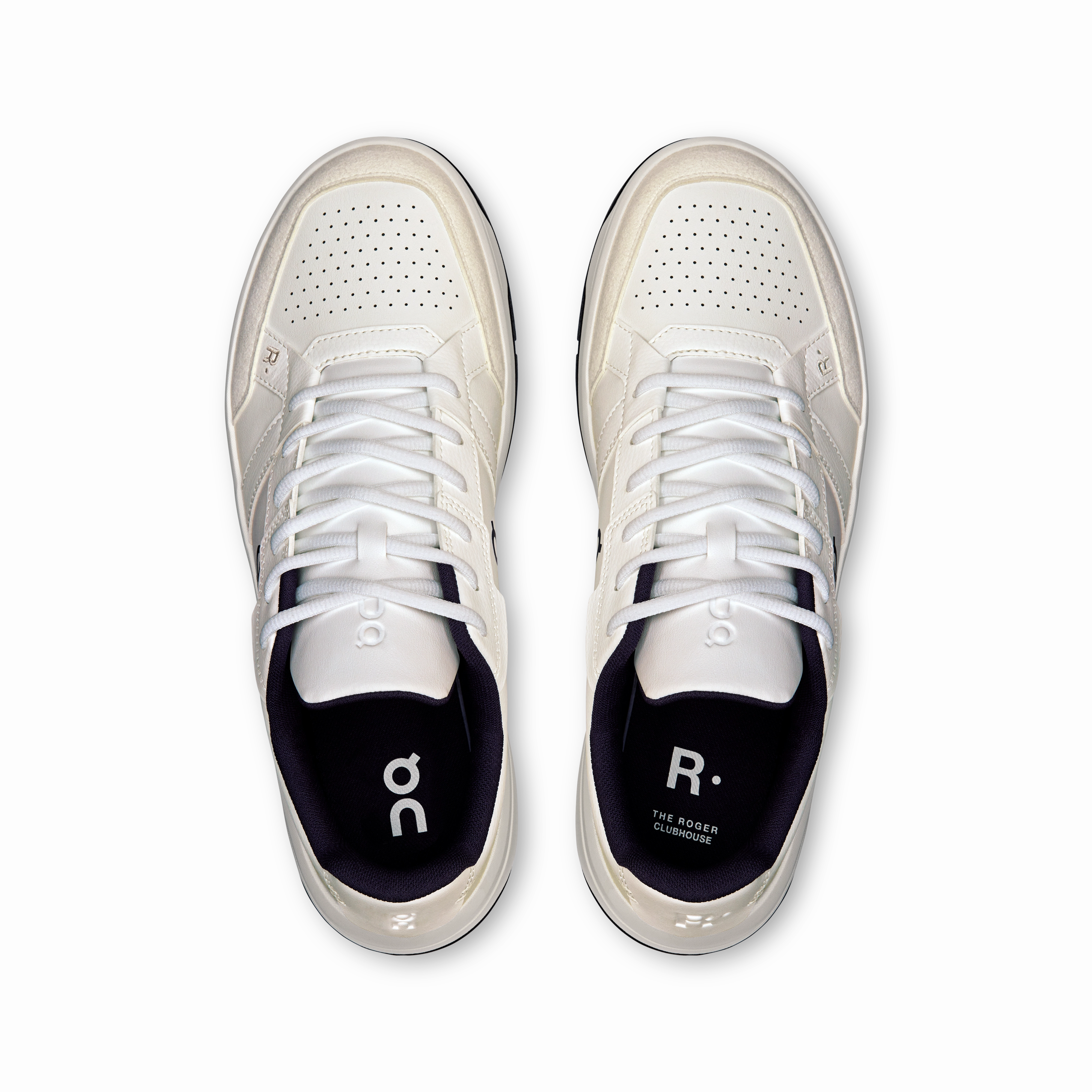 Modern Aesthetic On Running Men's The Roger Clubhouse Shoes - White / Midnight