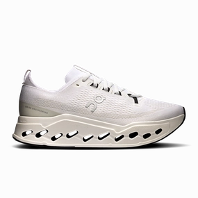 remarkable durability perforated - lining shoes On Running Men's Cloudsurfer Max Shoes - White / White