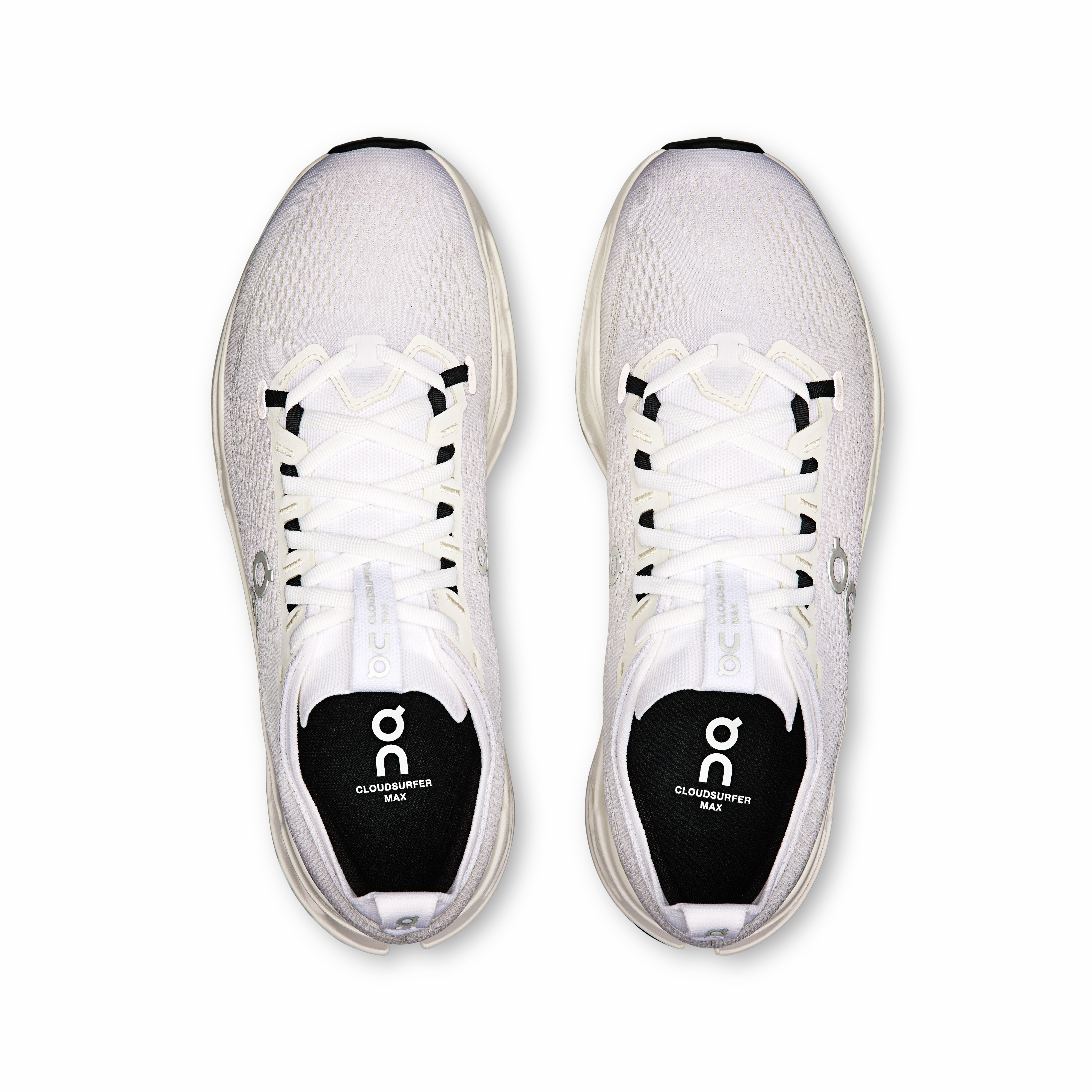 indoor gear Rubber Toe Guard On Running Men's Cloudsurfer Max Shoes - White / White