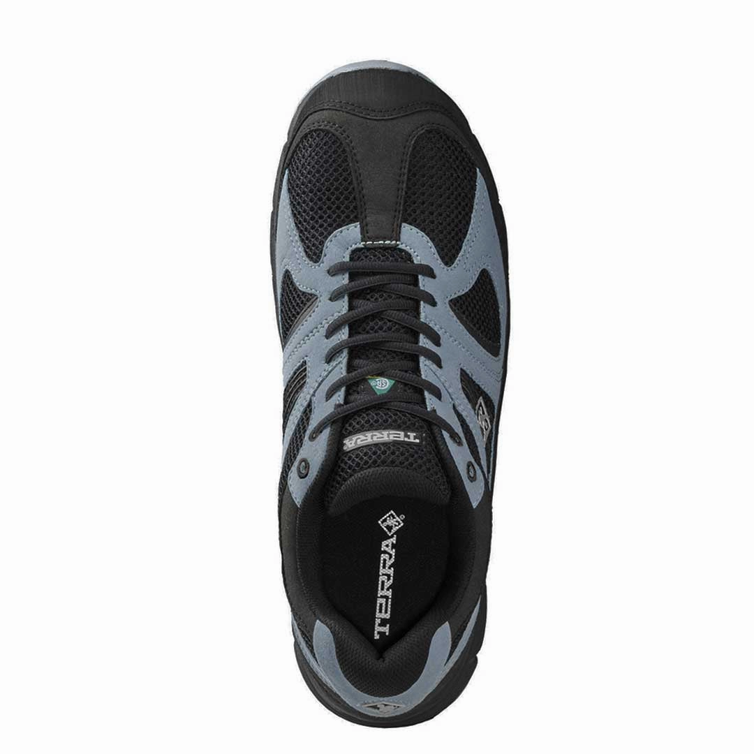 Scratch Resistant Finish Eco Material Hiking Trails Terra - Men's Pacer 2.0 Composite Toe Safety Work Shoes (TR106013B45)