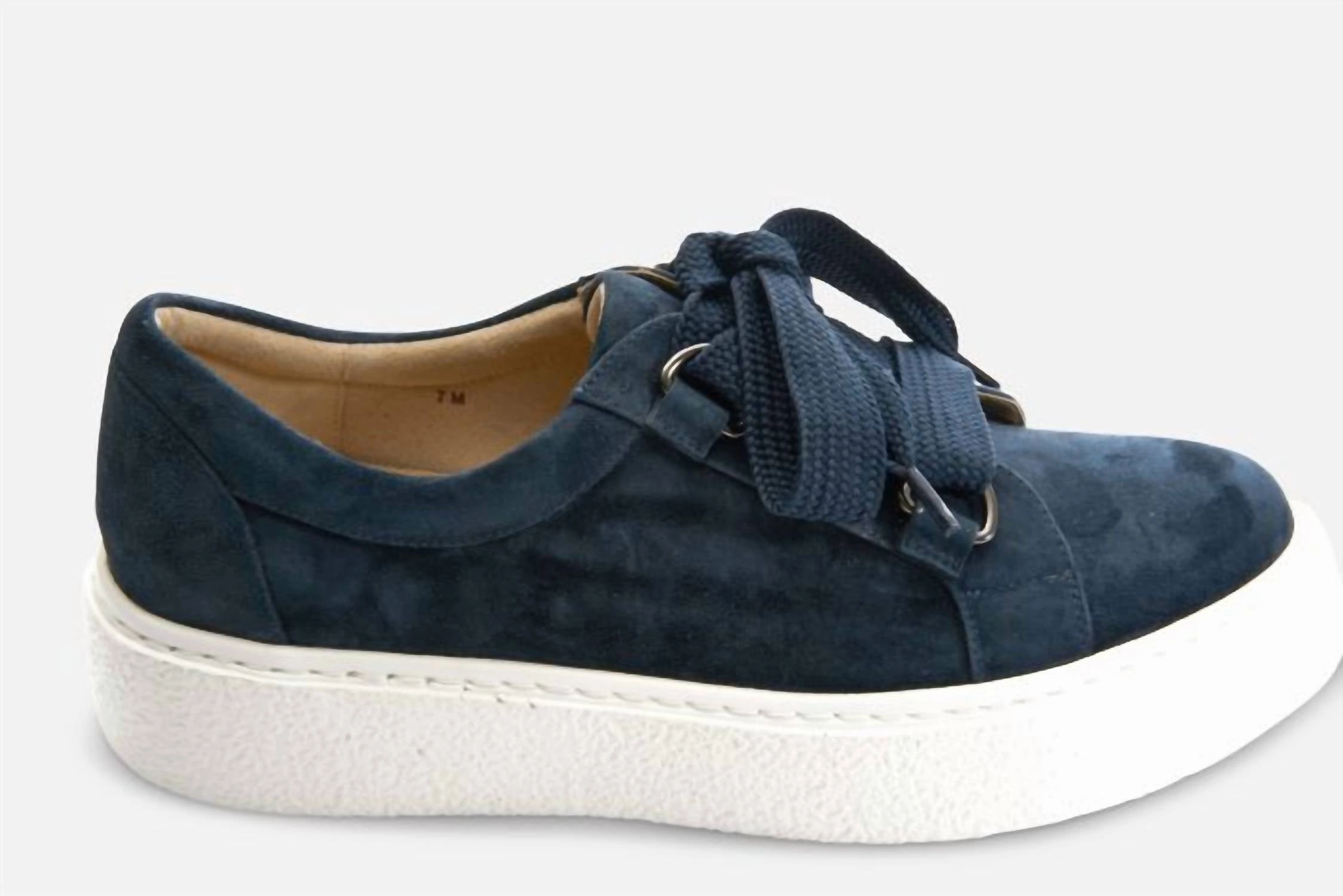 Ultra Responsive Stabilizing Chassis Women's Yevka Suede Sneaker In Navy