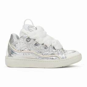 SILVER CURB SNEAKERS ShockAbsorbing