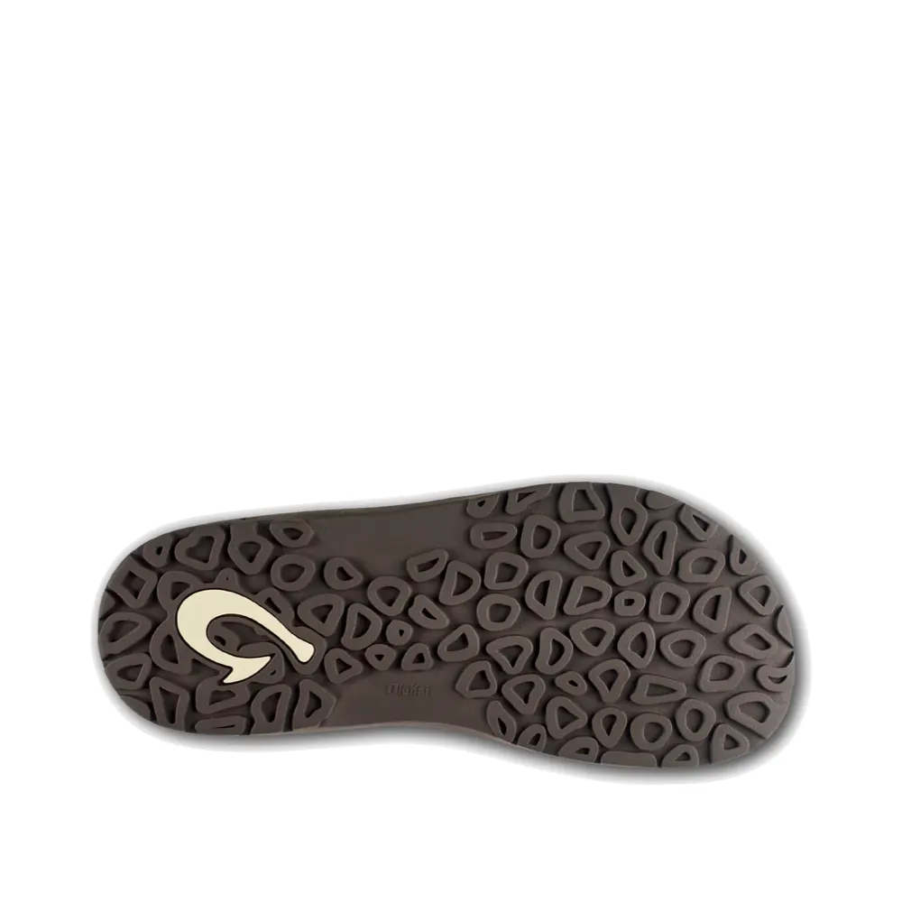 Shock Absorbing Heel Relax Movement Olukai Men's Ohana Thong Sandal in Dark Java